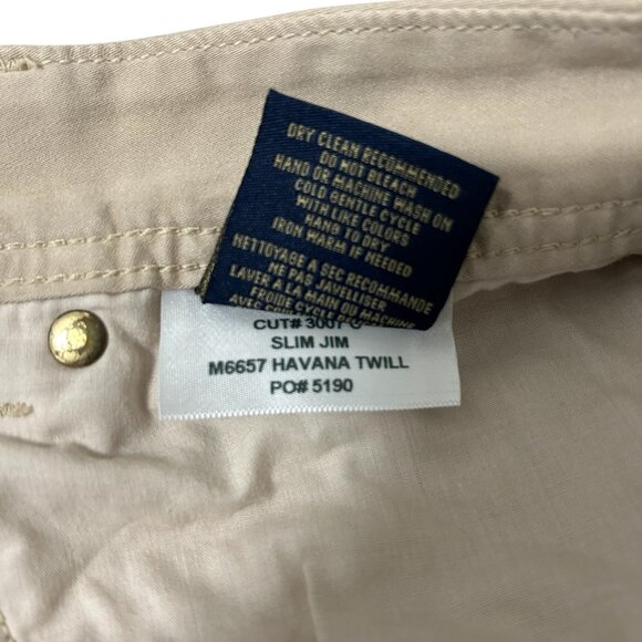 Fidelity Khaki Pants Men's 38x36 Slim Jim Straight Leg Stretch Chino USA - Picture 8 of 9